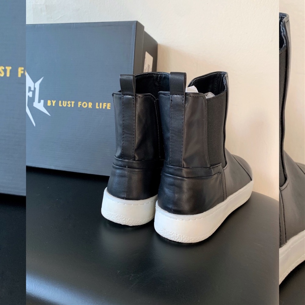 Black High Top Sneaker Boots NWT Dolls Kill - Picture 5 of 8